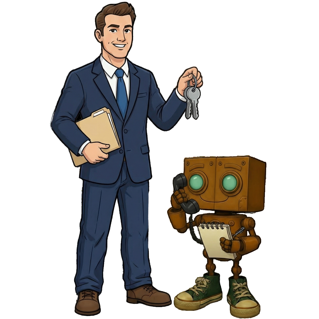 Real estate assistant illustration